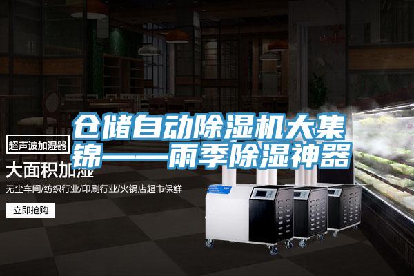 仓储自动粉色应用黄色软件大集锦——雨季除湿神器