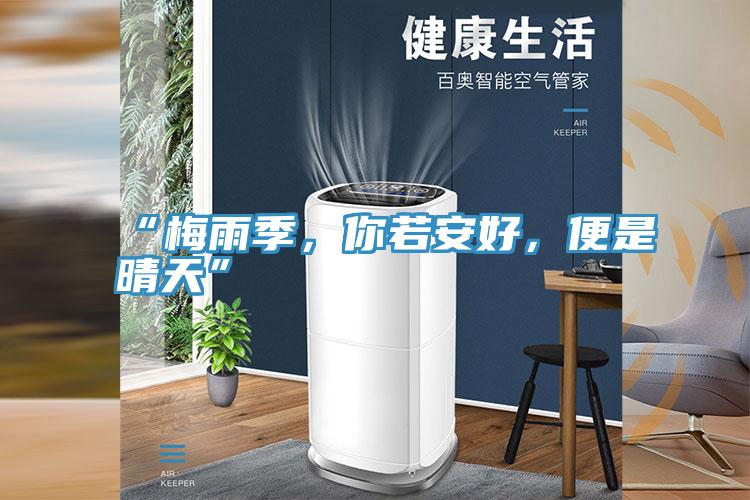 “梅雨季，你若安好，便是晴天”