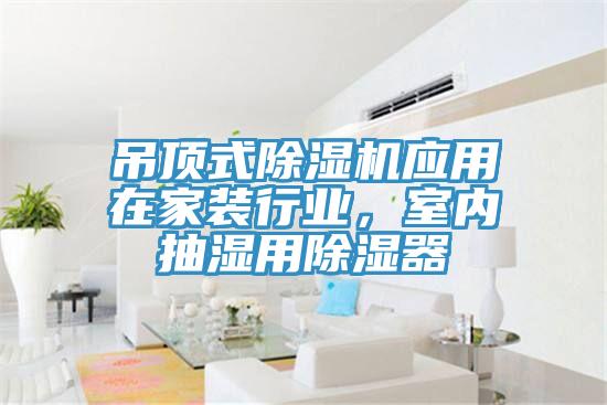 吊顶式粉色应用黄色软件应用在家装行业，室内抽湿用除湿器