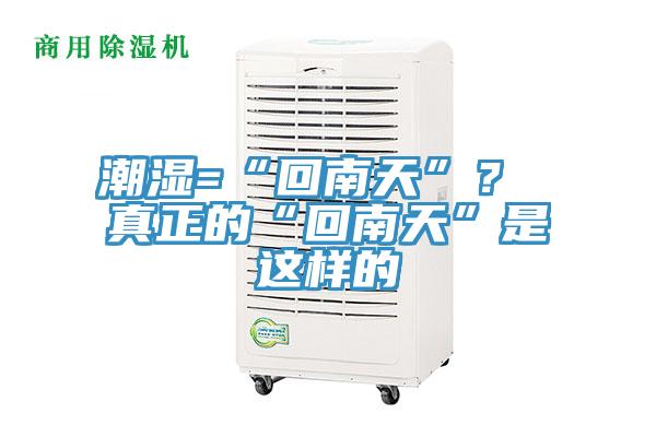 潮湿=“回南天”？ 真正的“回南天”是这样的