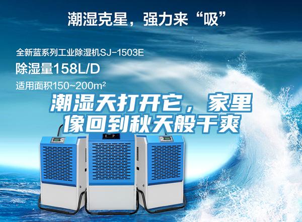 潮湿天打开它，家里像回到秋天般干爽