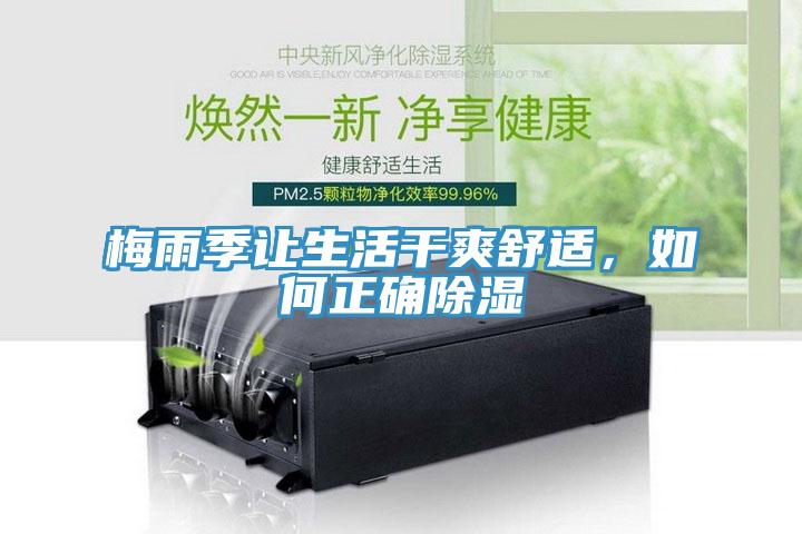 梅雨季让生活干爽舒适，如何正确除湿
