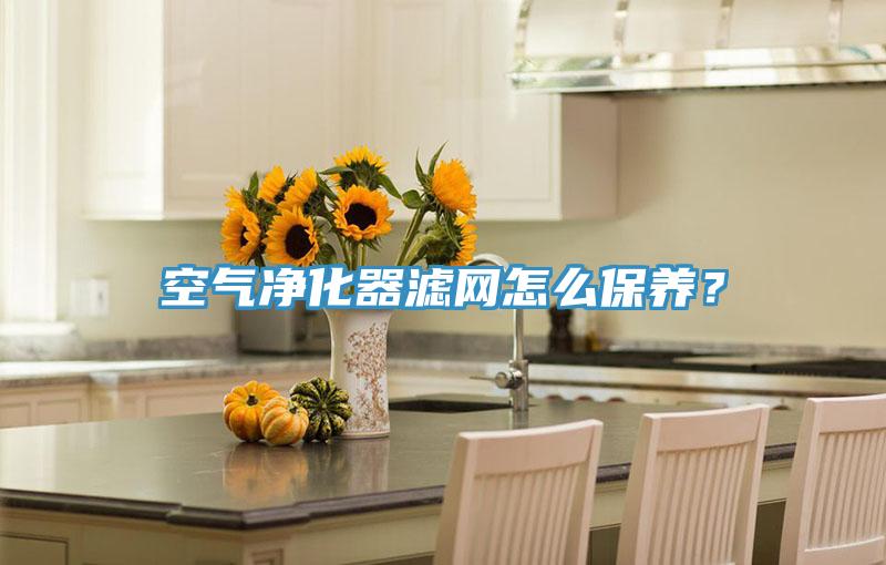 空气净化器滤网怎么保养？