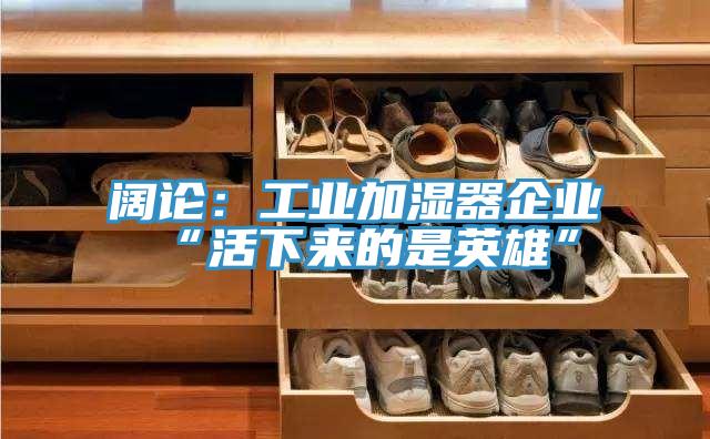 阔论：工业加湿器企业“活下来的是英雄”