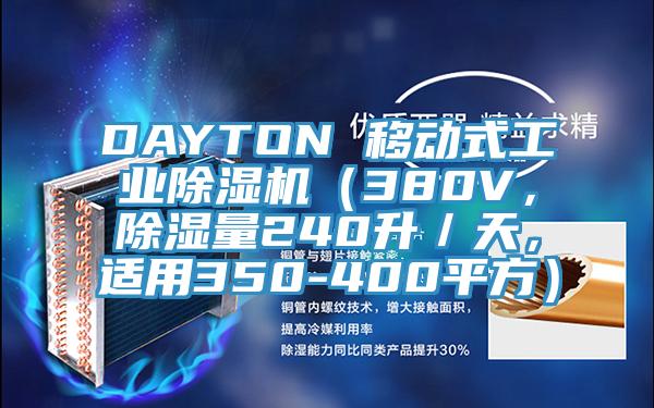DAYTON 移动式工业粉色应用黄色软件（380V，除湿量240升／天，适用350-400平方）