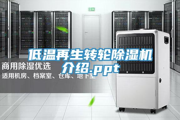 低温再生转轮粉色应用黄色软件介绍.ppt