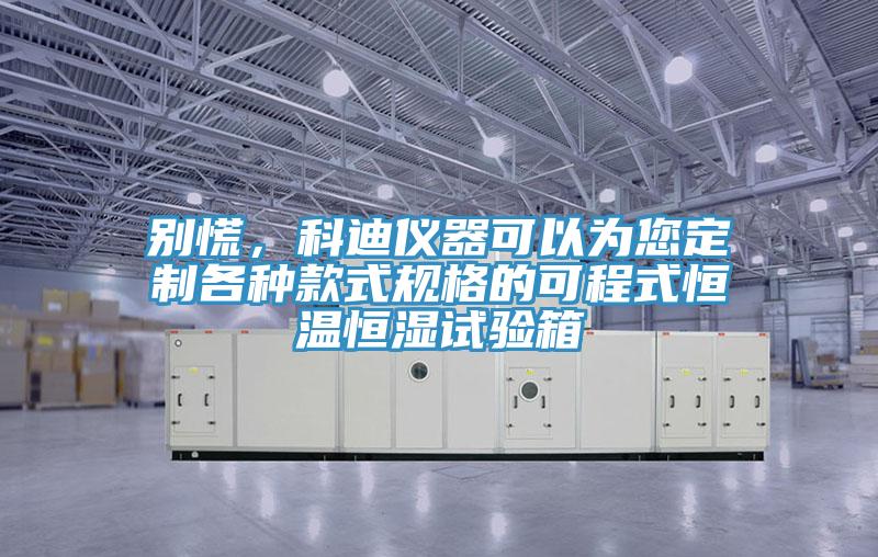 别慌，科迪仪器可以为您定制各种款式规格的可程式恒温恒湿试验箱