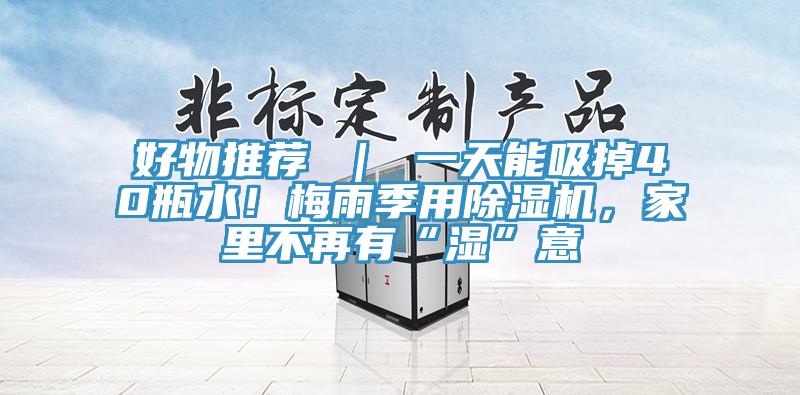 好物推荐 ｜ 一天能吸掉40瓶水！梅雨季用粉色应用黄色软件，家里不再有“湿”意