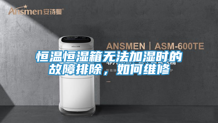 恒温恒湿箱无法加湿时的故障排除，如何维修