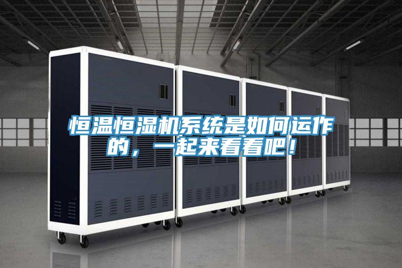 恒温恒湿机系统是如何运作的，一起来看看吧！