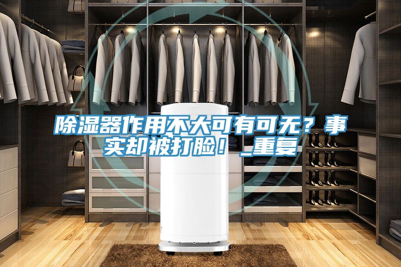 除湿器作用不大可有可无？事实却被打脸！_重复