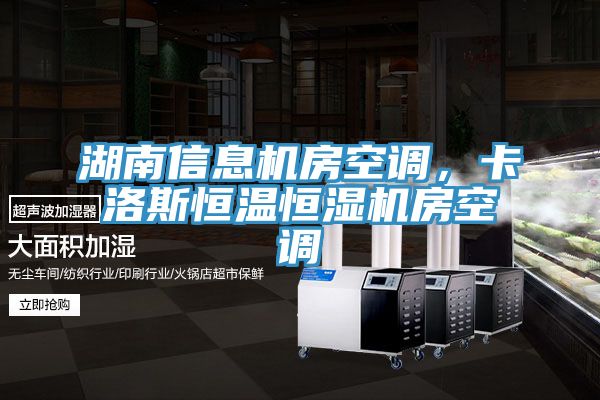 湖南信息机房空调，卡洛斯恒温恒湿机房空调